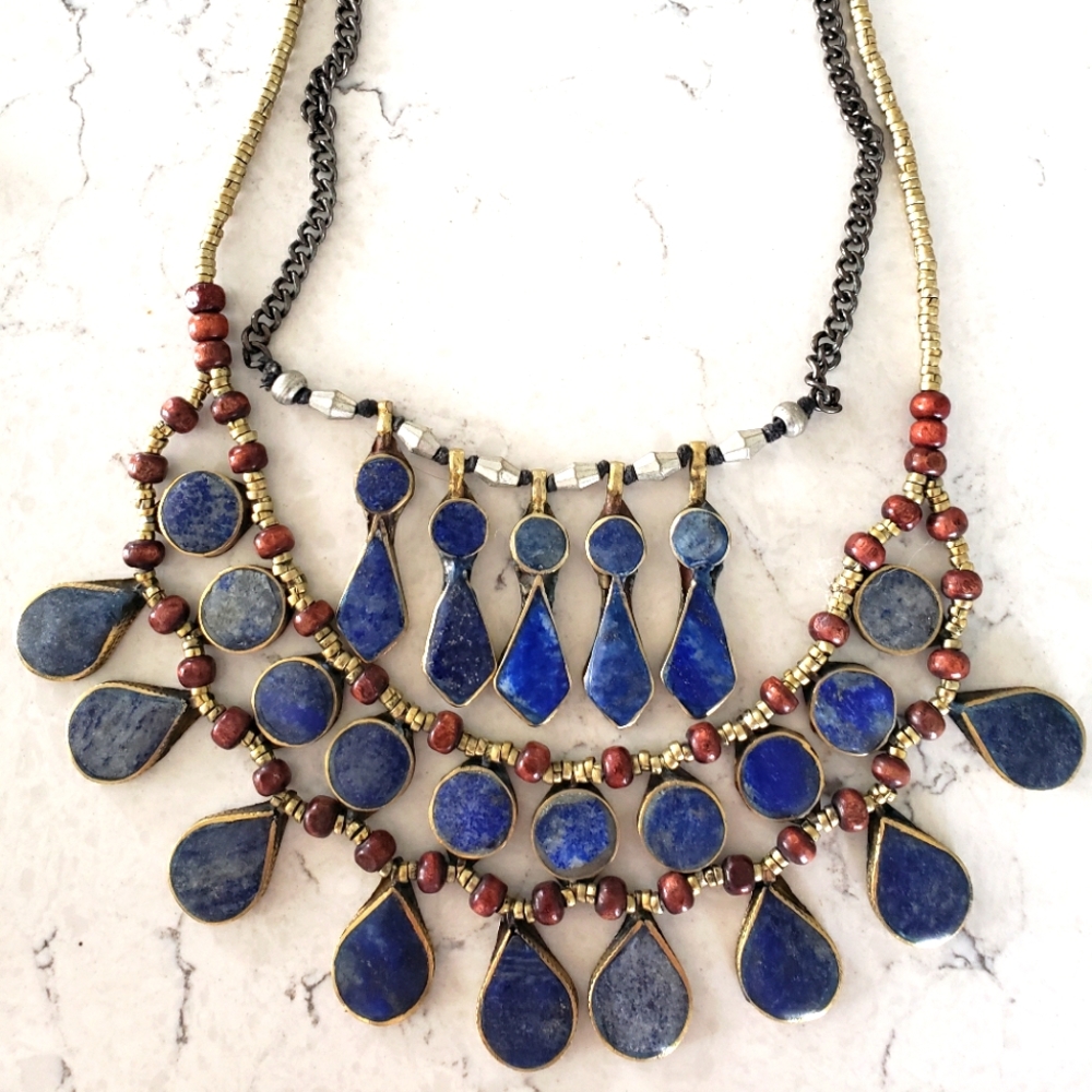 LAPIS & SILVER NECKLACE